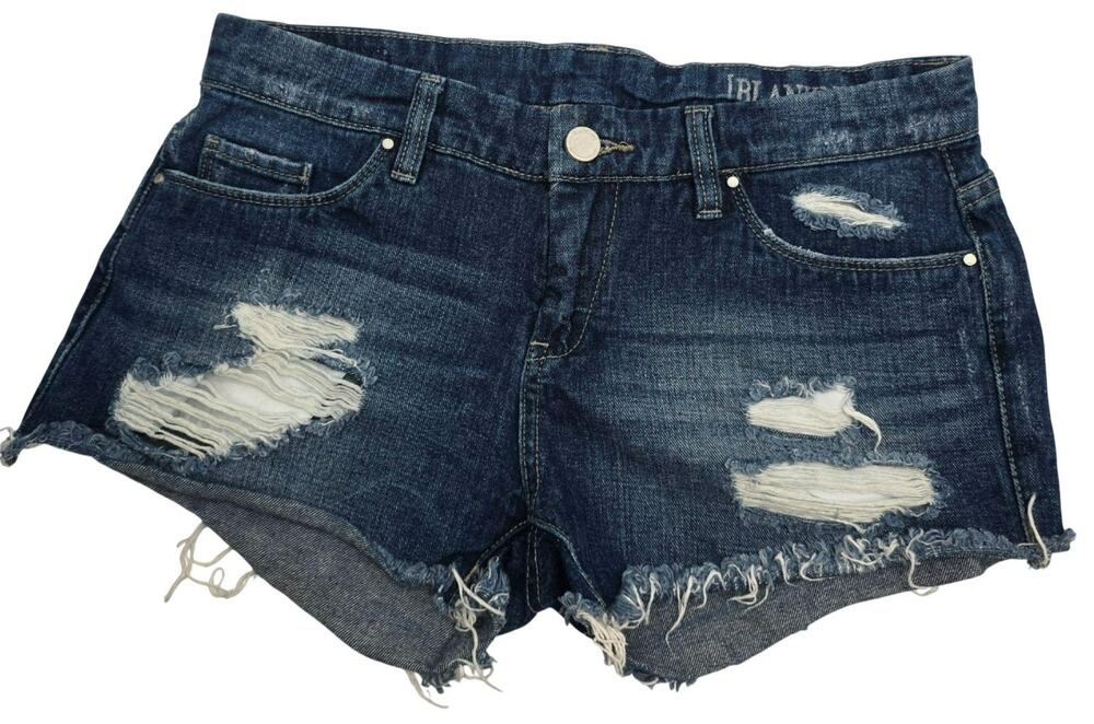 BLANKNYC Blue Denim Distressed Ripped Cutoff Jean Shorts Size 26